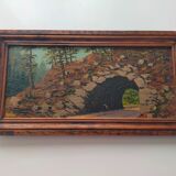 Paul Gobert ( 1891-1963 ) Oil painting on panel Mountain landscape
