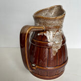 Glazed ceramic pitcher