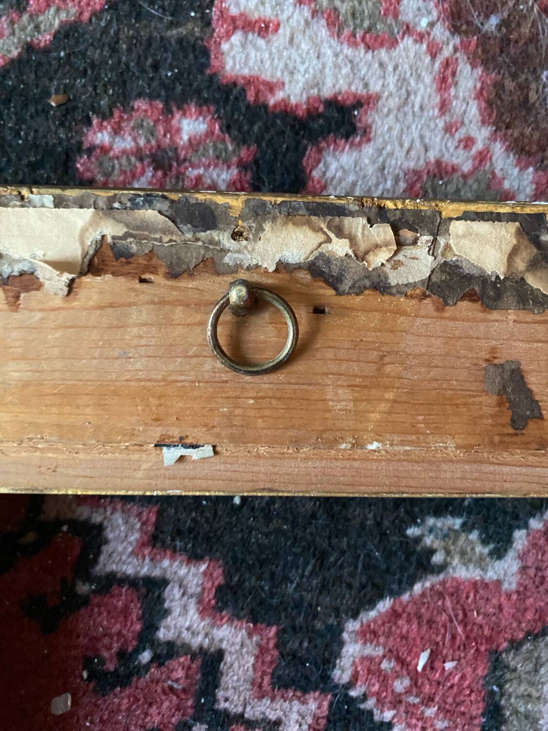 Old gilded wood frame.