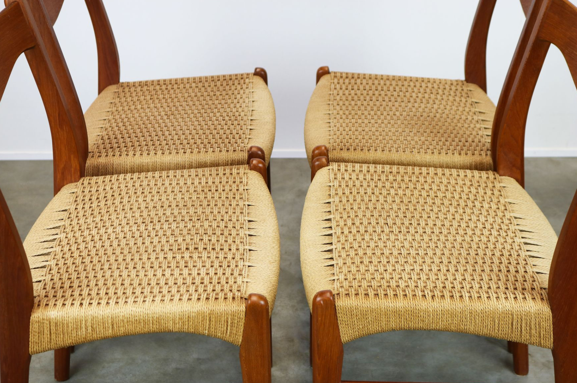 Dining Room Set by Ejner Larsen - Aksel Bender for Naestveld Mobelfabrik - Glyngore Stolefabrik Denmark 1950s