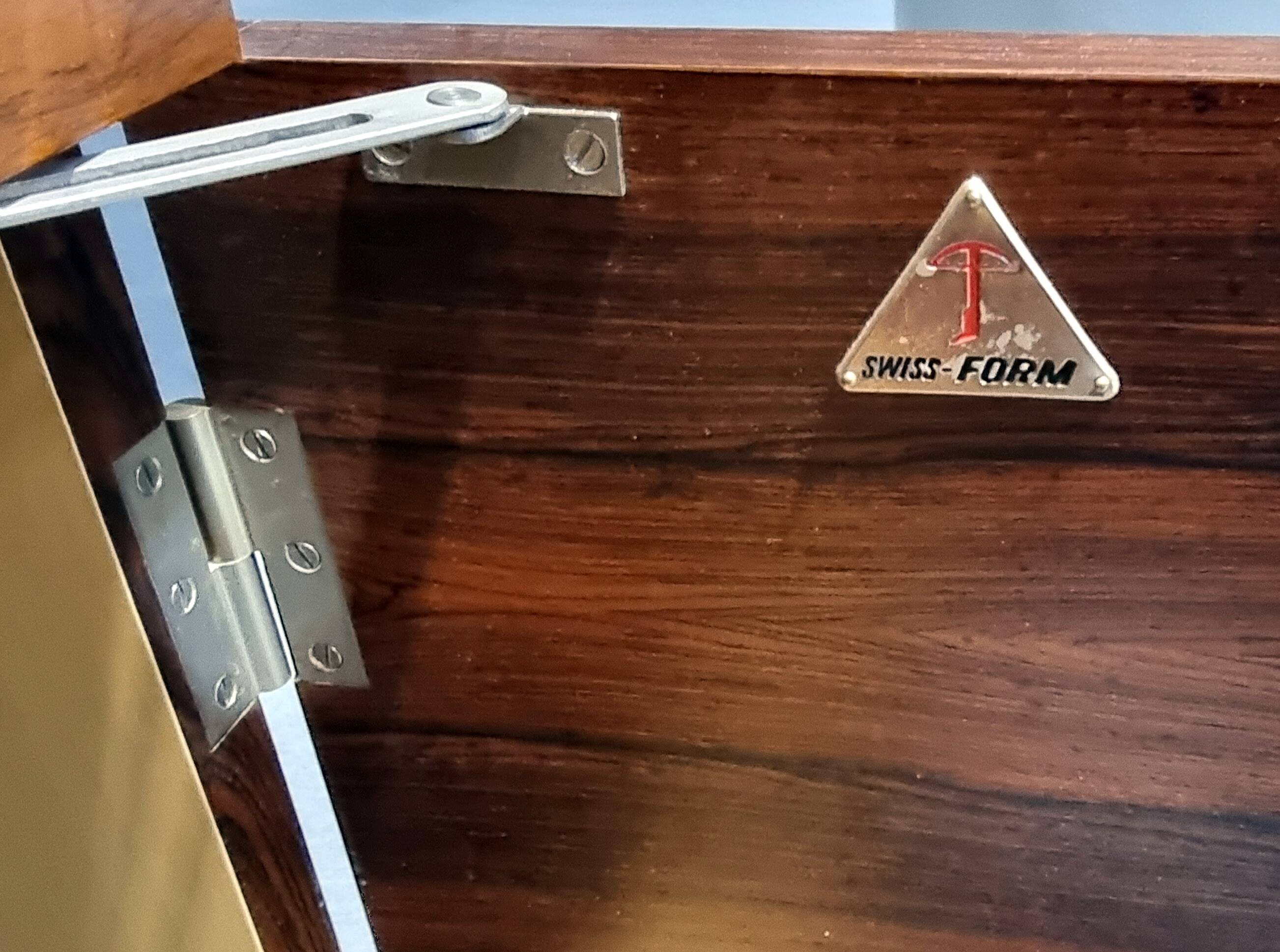 Swiss Form Scandinavian Sideboard in Rosewood from the 60s