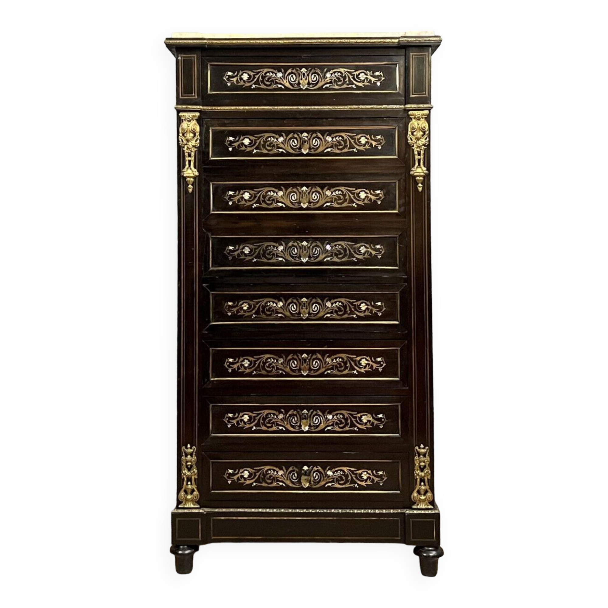 Secretary in false pretense of weekly Napoleon III era around 1850