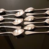 Set of 12 Christofle spoons 21.5 cm Fidélio model / CC hallmark (before 1935)