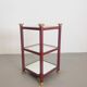 Table d'appoint Régence en laiton et verre miroir, années 1970