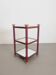 Table d'appoint Régence en laiton et verre miroir, années 1970