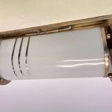 XL chrome design Bauhaus wall and glass lamp 1930s - Czechoslovakia