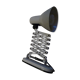 Accordion wall lamp, white lacquered metal
