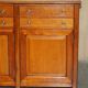 Large buffet Multiyork in solid cherry wood with six drawers.