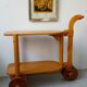 Swedish bar cart in pine from the 70s