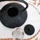 Japanese black cast iron tea set