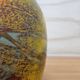 Vase en verre soufflé à la bouche jaune Ioan Nemtoi