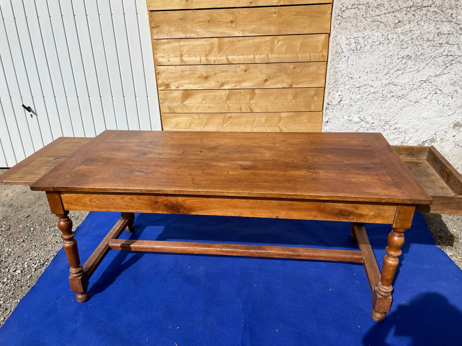 Rectangular farmhouse table in millwood early 20th century