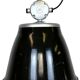 Suspension industrielle en émail noir, 1960s