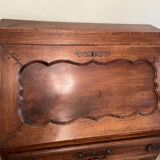 Solid oak sloping secretary