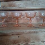 Set of four rosaline champagne glasses