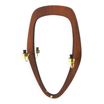 Scandinavian rosewood mirror, 133x64cm, Sweden, 1960