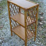Vintage bamboo and rattan shelf 1960/70