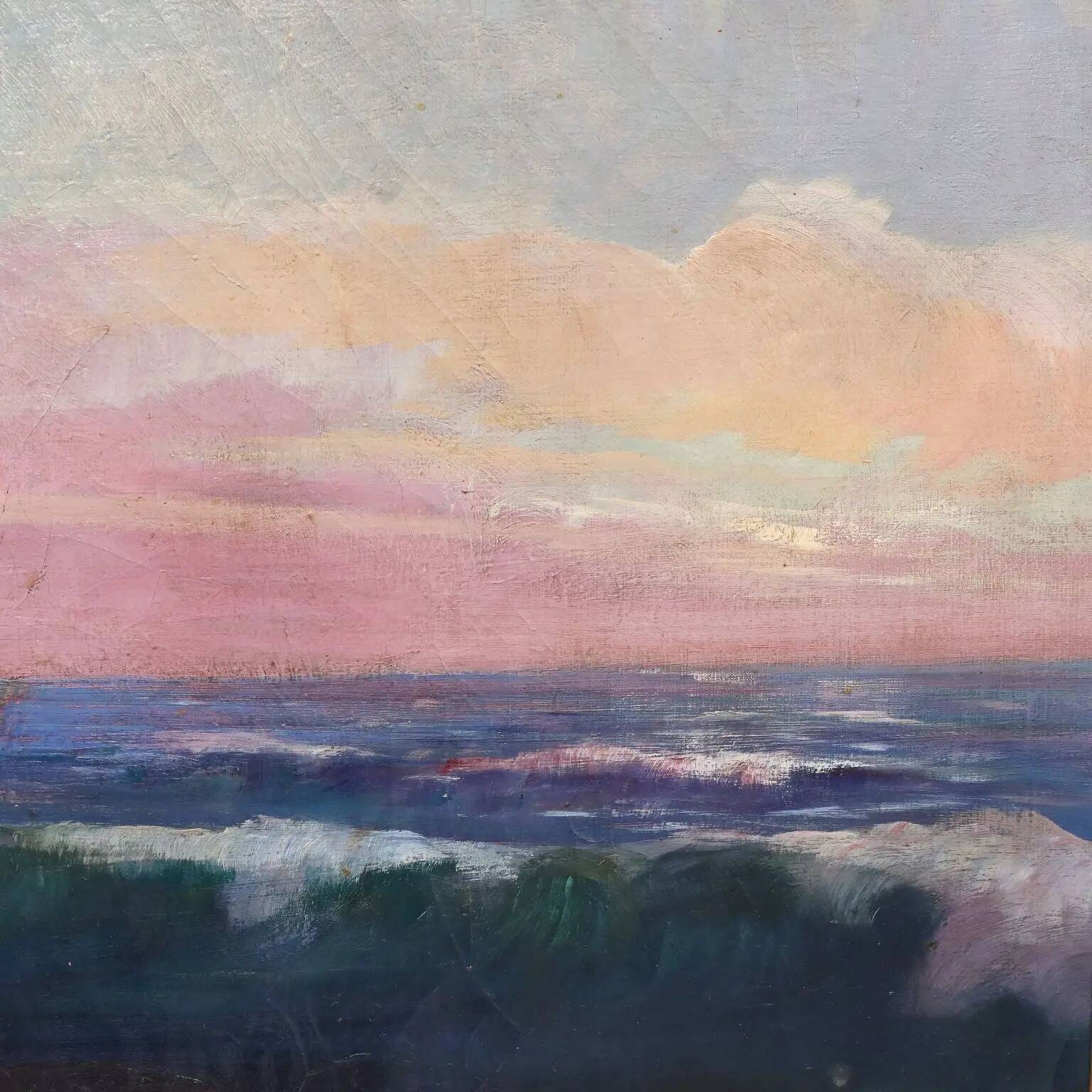 Modern painting signed by Luigi Brignoli, oil on canvas, 1935