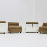 Vintage Amanta lounge chairs by Mario Bellini for C&B Italia, set of 4