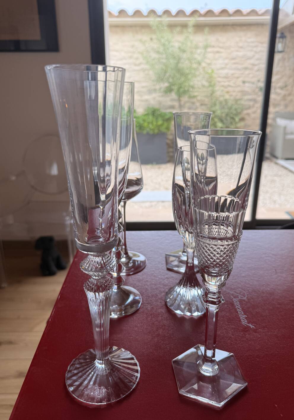 Verre Baccarat flute a champagne lot de 6