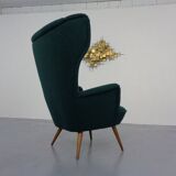 French Kvadrat Tonica Wingback Chair, 1950s