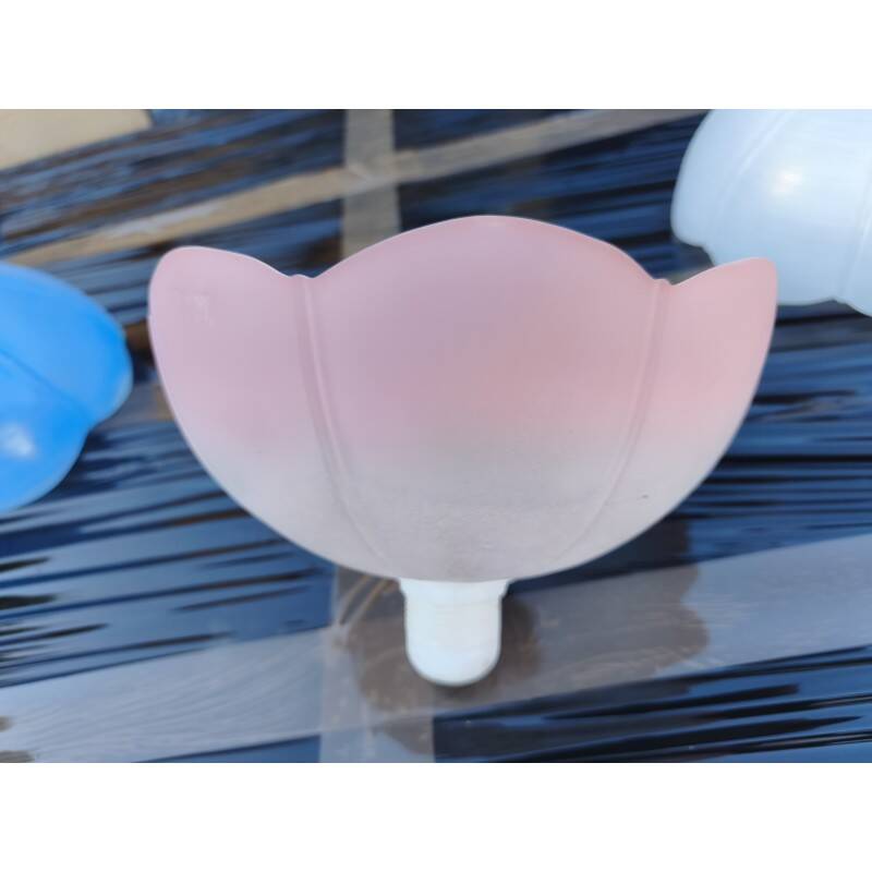 Vintage suspension in pink opaline glass
