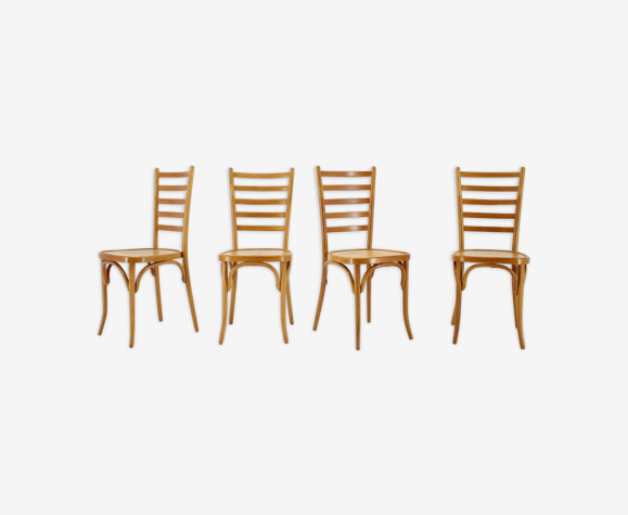 Chaises de salle à manger italiennes des années 1970, ensemble de 4