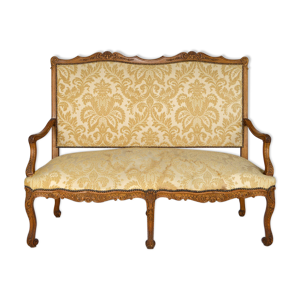 Banquette style Louis XV en chêne