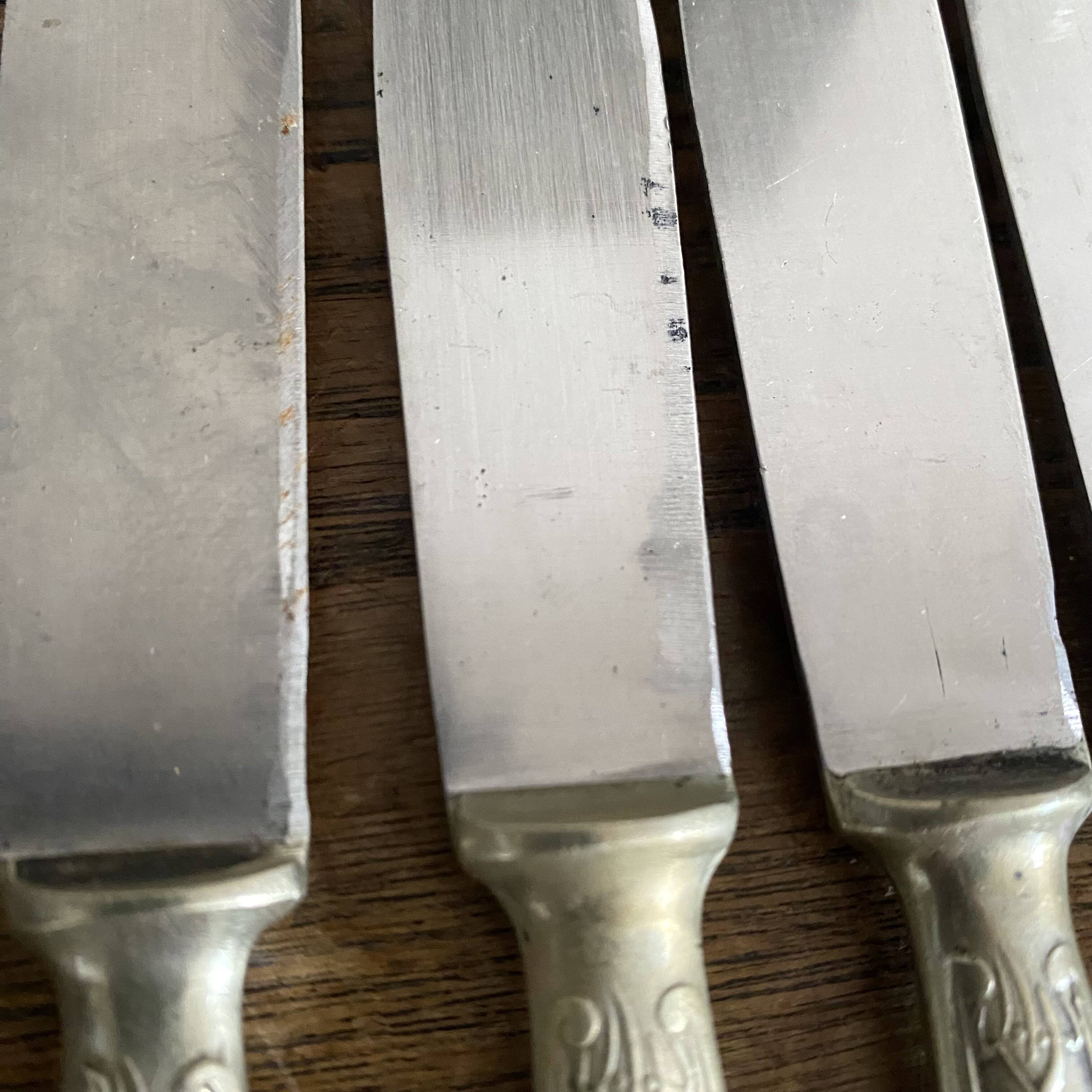 Antique stainless steel knives