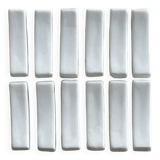12 chopstick rests, white porcelain knife rests.