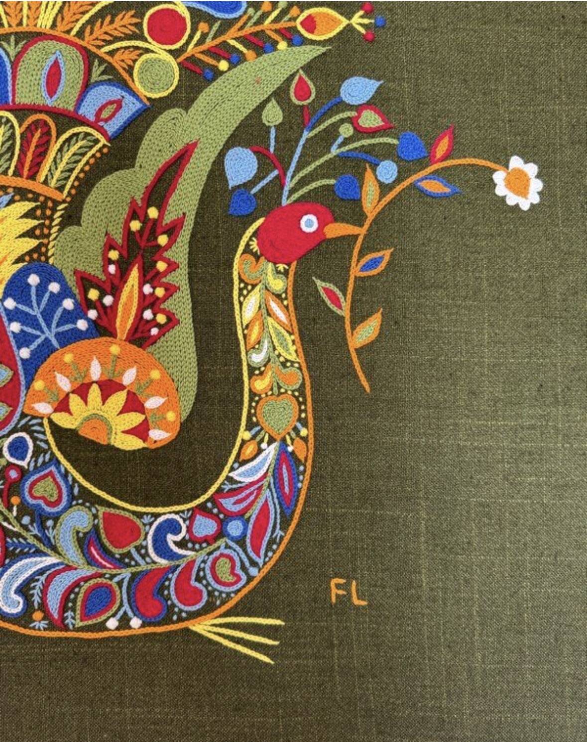 Frame tapestry Le Minor François LESOURT embroidery