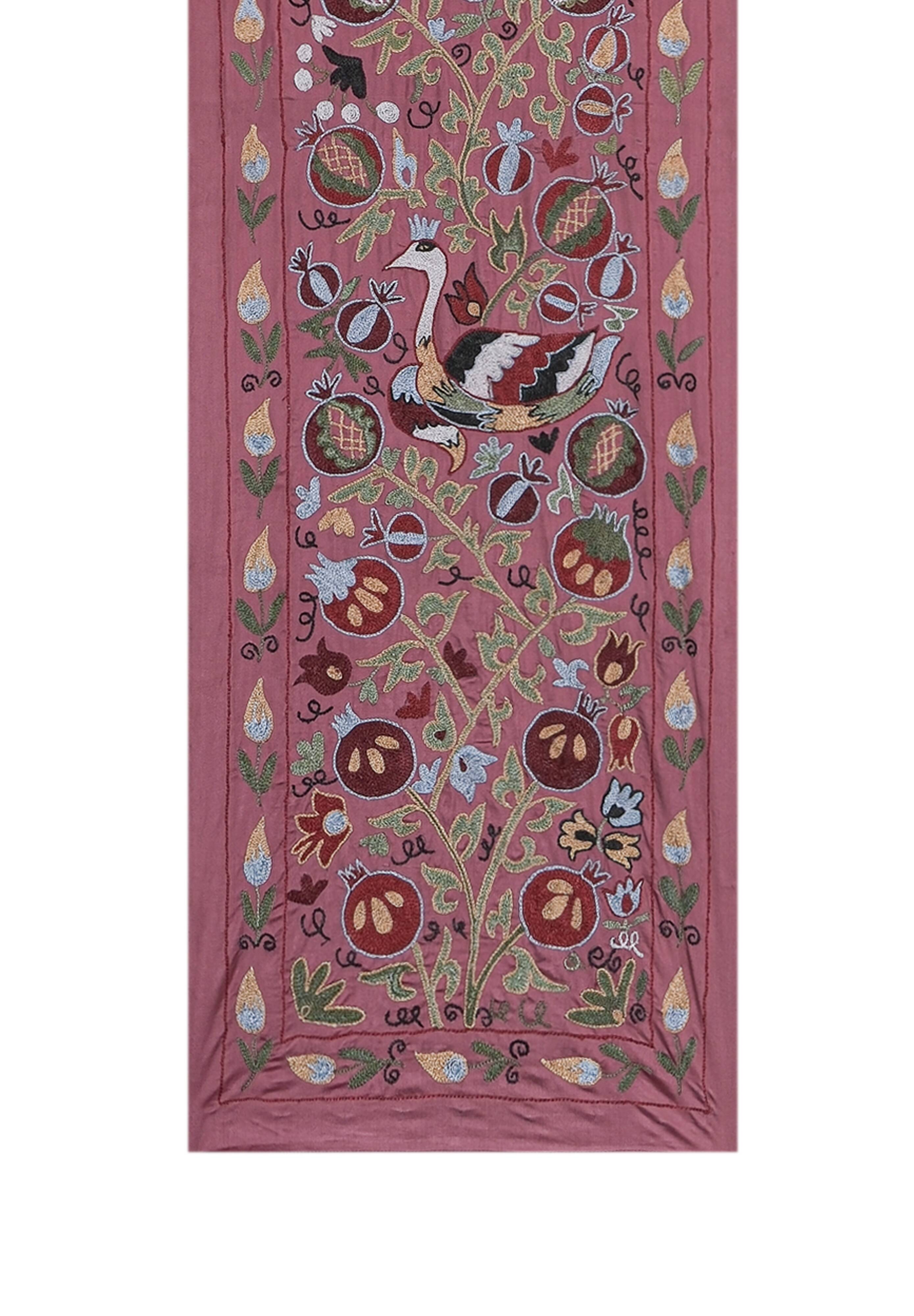 Hand knotted rug, vintage Turkish rug 53x186 cm