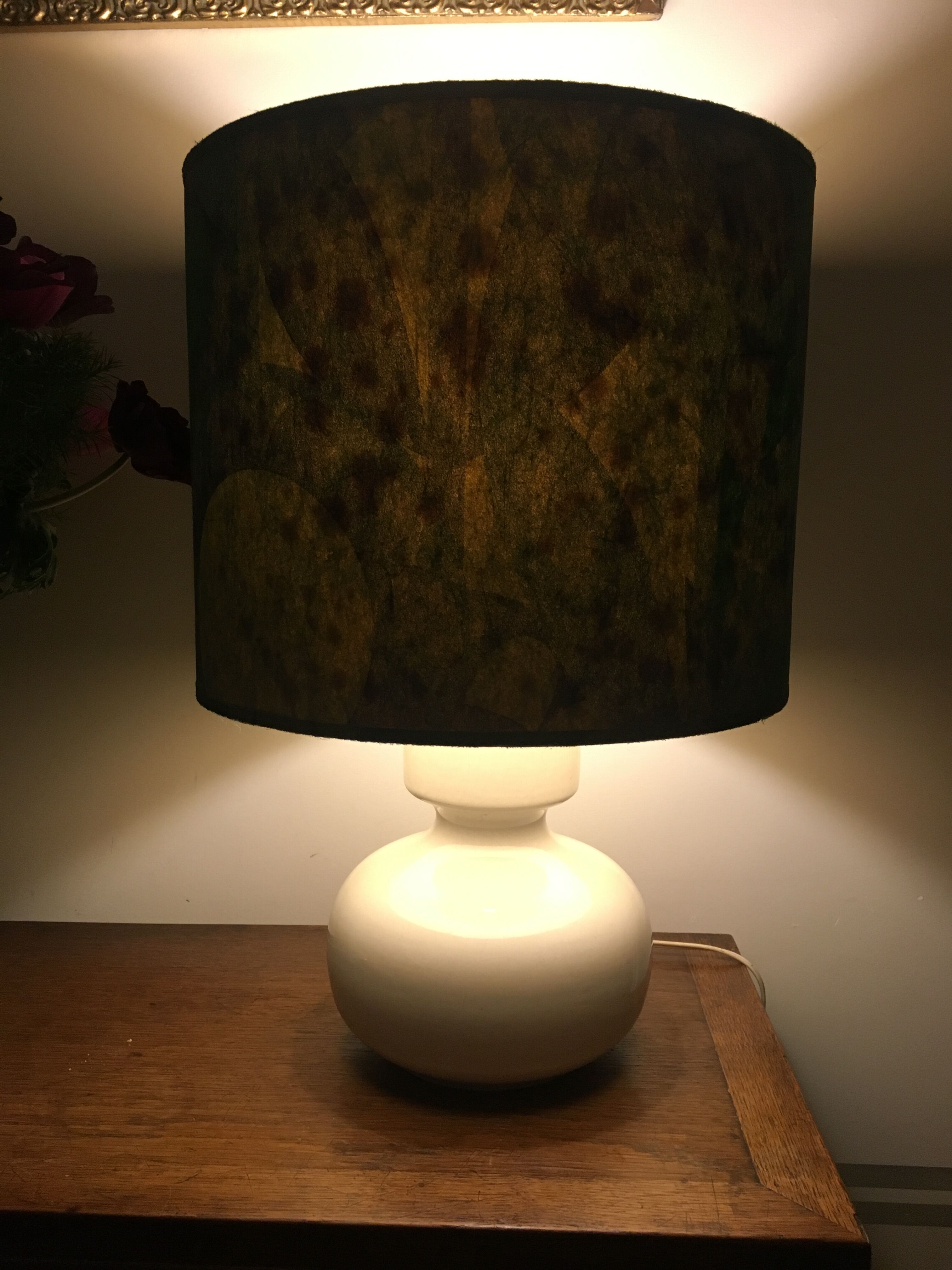 Lamp ceramic with Lampshade 1970