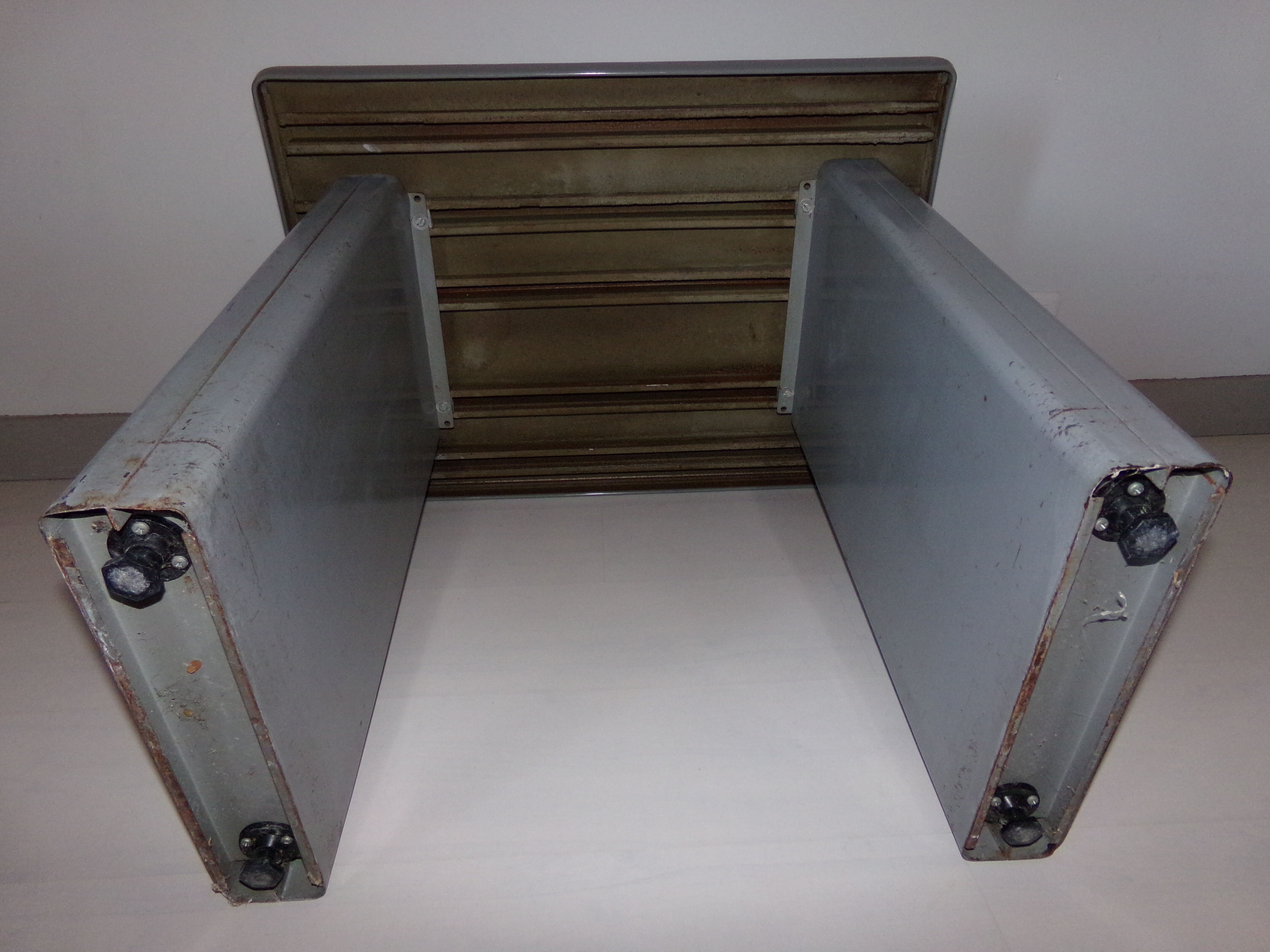 Steel industrial desk