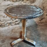 Table bistrot ancienne en fer – Table à vin française, début XXe siècle