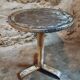 Antique iron bistro table – French wine table, early 20th century
