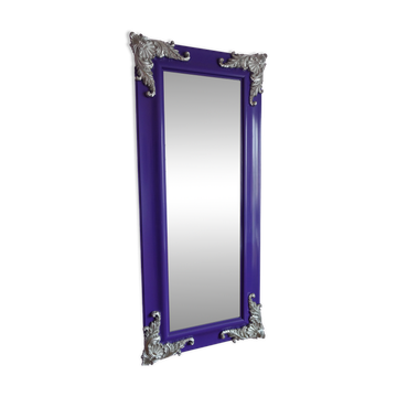 Large Venetian-style purple Italian mirror