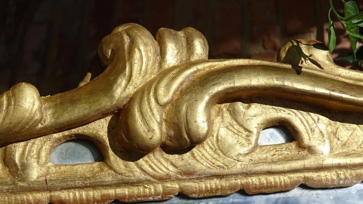 Mirror Louis XV wood Golden parecloses