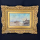 Oil on canvas, view of Venice.