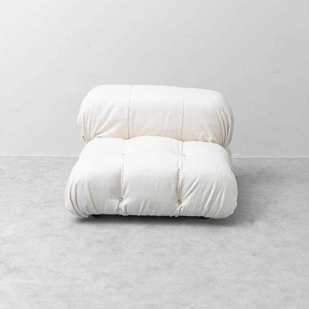 Fauteuil Camaleonda de Mario Bellini pour B&B Italia – Lin couleur crème, années 1970