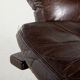 Leather lounge chair