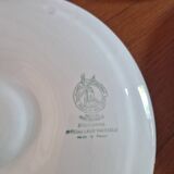 Vintage oyster service Moulin des Loups Orchies barbotine, 12 plates