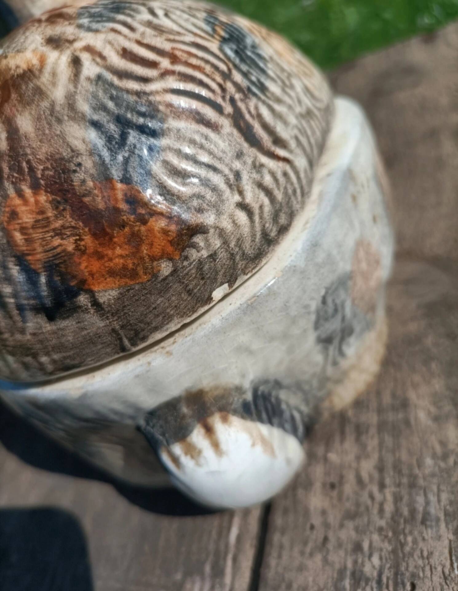 Retro zoomorphic terrine hand-painted by Michel Caugant 💐