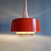 Paire de suspensions scandinaves en aluminium brossé, années 60