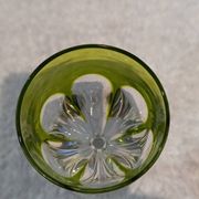 Verre à liqueur cristal Baccarat genova double vert chartreuse