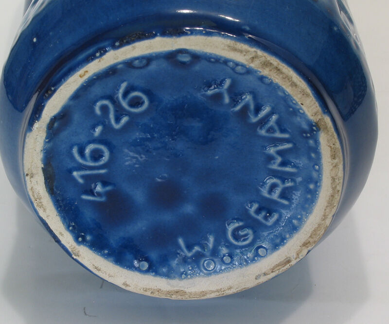 Paire de vases assortis 1960-1970 Scheurich bleu - gris