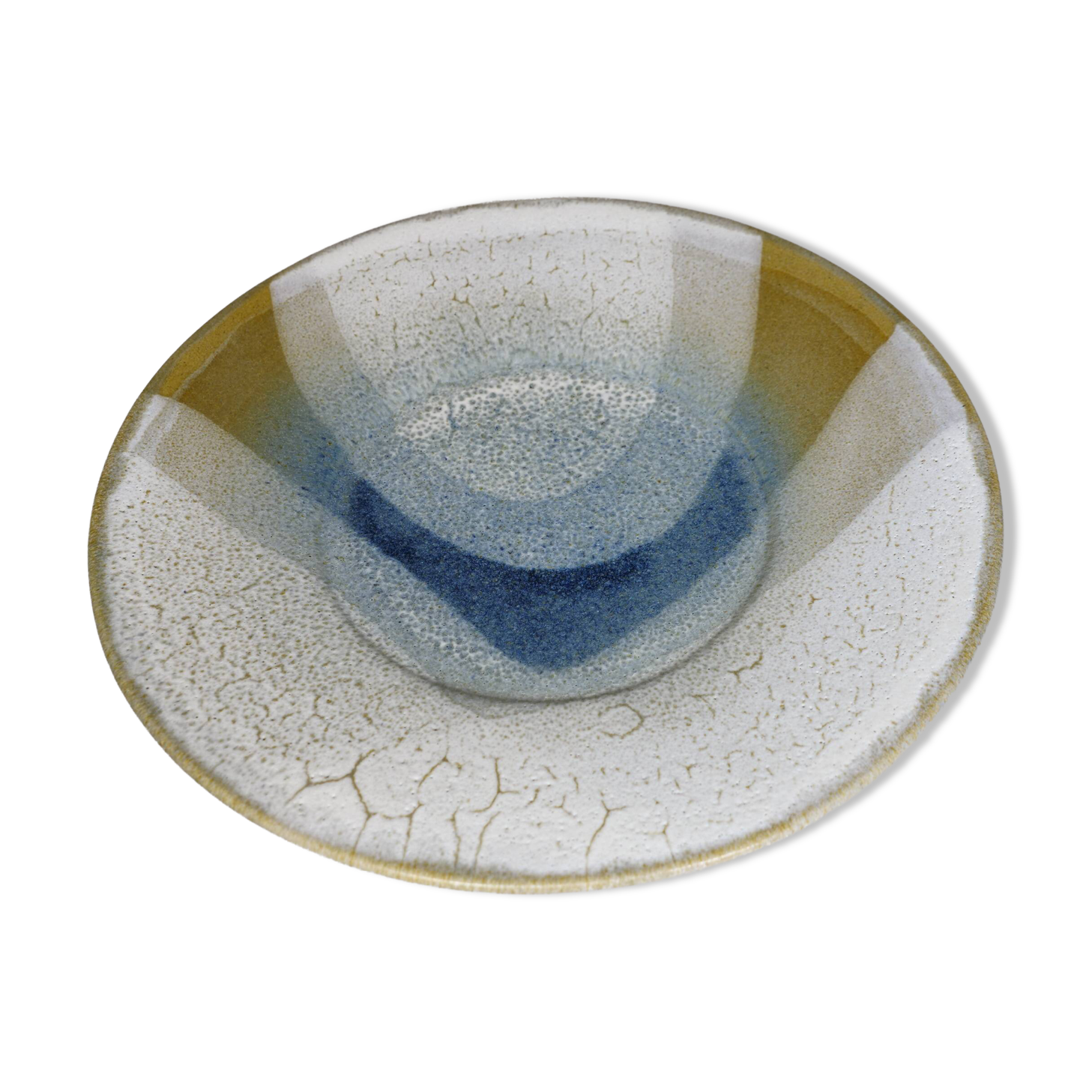 Scandinavian Studio Pottery Plate, Signed, 1970s