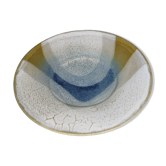 Assiette en céramique scandinave, signée, années 1970