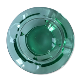 Cendrier en verre vert