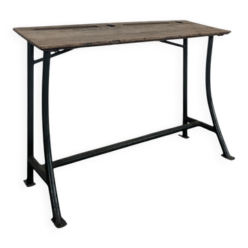 Vintage school desk from the 1960s